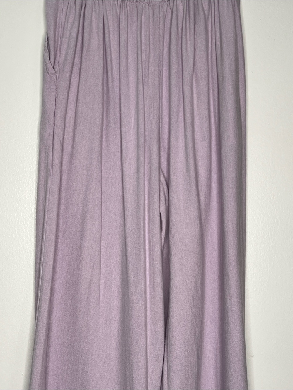 Free People Pale Lilac Linen Two-Piece Set - Picture 6 of 14